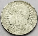 5 zł złotych 1933 Głowa kobiety Polonia SREBRO
