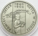 20 zł złotych 2004 Pamięci Ofiar Getta w Łodzi