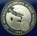 20000 zł złotych 1989 Włochy Świat Globus
