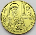 2 zł złote 1999 Jan Łaski Reformator Kościoła