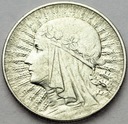 5 zł złotych 1933 Głowa kobiety Polonia SREBRO