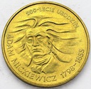 2 zł złote 1998 Adam Mickiewicz