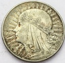 10 zł złotych 1933 Głowa kobiety Polonia SREBRO