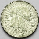 5 zł złotych 1933 Głowa kobiety Polonia SREBRO