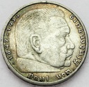 Niemcy 5 Marek 1936 Hindenburg SREBRO