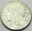 5 zł złotych 1933 Głowa kobiety Polonia SREBRO