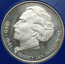 100 zł złotych 1975 Ignacy Jan Paderewski SREBRO