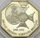 50000 zł złotych 1992 Virtuti Militari 200 lat