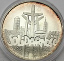 100000 zł złotych 1990 Solidarność TYP A SREBRO