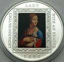 Tokelau 1 Dolar 2015 Dama z Łasiczką