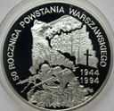 300000 zł złotych 1994 Powstanie Warszawskie