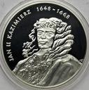 10 zł złotych 2000 Jan II Kazimierz POPIERSIE