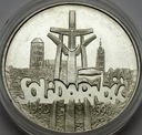 100000 zł złotych 1990 Solidarność TYP A SREBRO