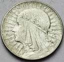 5 zł złotych 1933 Głowa kobiety Polonia SREBRO