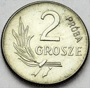 Próba NIKIEL 2 gr grosze 1949 RZADKA ŁADNA
