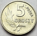 Próba NIKIEL 5 gr groszy 1963 RZADKA ŁADNA