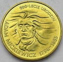 2 zł złote 1998 Adam Mickiewicz