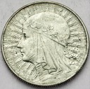 5 zł złotych 1933 Głowa kobiety Polonia SREBRO