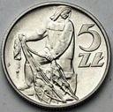 5 zł pięć złotych z Rybakiem 1959 Rybak