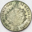 Węgry 20 Krajcarów 1848 Maria Mater