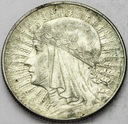 5 zł złotych 1933 Głowa kobiety Polonia SREBRO