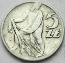5 zł złotych 1958 z Rybakiem, wąskie 8, Rybak