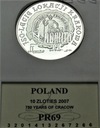 10 zł złotych 2007 Lokacja Krakowa