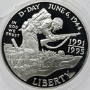 USA 1 Dolar 1995 D-Day 1944 SREBRO