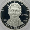 USA 1 Dolar 2009 Louis Braille SREBRO