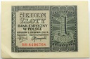 1941 1 zł Jeden Złoty, seria BB