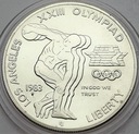 USA 1 Dolar 1983 Olimpiada Los Angeles SREBRO (3)