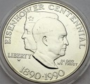 USA 1 dolar 1990 Eisenhower SREBRO