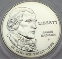 USA 1 Dolar 1993 James Madison SREBRO