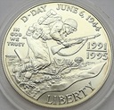 USA 1 Dolar 1995 D-Day 1944 SREBRO