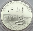 USA 1 Dolar 2009 Louis Braille SREBRO