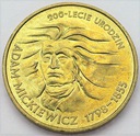 2 zł złote 1998 Adam Mickiewicz