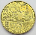 2 zł złote 1998 Skłodowska Polon i rad
