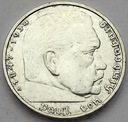 Niemcy 5 Marek 1938, Hindenburg SREBRO