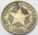 Kuba 10 Centavos 1948 SREBRO