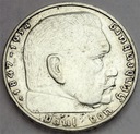 Niemcy 2 marki 1938 Hindenburg SREBRO