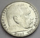 Niemcy 5 Marek 1936 Hindenburg SREBRO