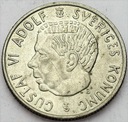 Szwecja, 2 Korony Kronor 1961, Gustaf VI, SREBRO