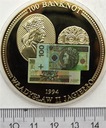 Medal Władysław Jagiełło - Banknot 100 zł