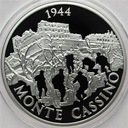 Wielkie Bitwy Polaków Monte Cassino SREBRO Ag 925