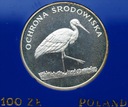100 zł złotych 1982 Bocian Ochrona Środowiska