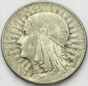 5 zł złotych 1933 Głowa kobiety Polonia SREBRO