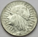 5 zł złotych 1934 Głowa kobiety Polonia SREBRO