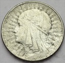 5 zł złotych 1933 Głowa kobiety Polonia SREBRO