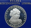 100 zł złotych 1975 Helena Modrzejewska SREBRO