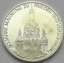 Niemcy 10 Marek SREBRO 1995 Pokój Pojednanie 50 l.